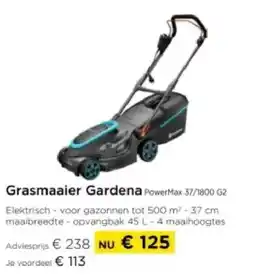 Molecule Grasmaaier Gardena aanbieding