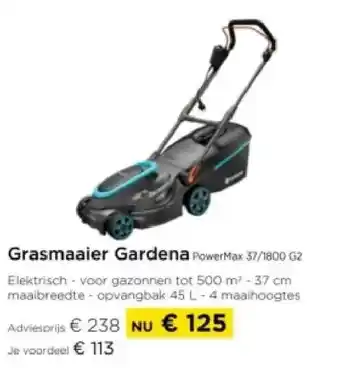 Molecule Grasmaaier Gardena aanbieding