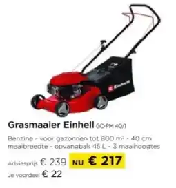 Molecule Grasmaaier Einhell aanbieding