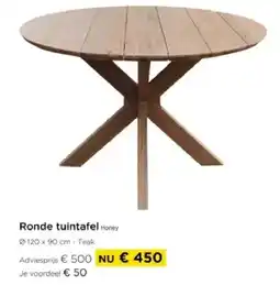 Molecule Ronde tuintafel Honey aanbieding