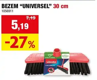 Hubo BEZEM “UNIVERSEL” 30 cm aanbieding