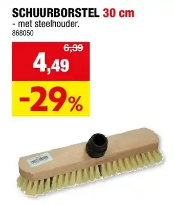 Hubo SCHUURBORSTEL 30 cm aanbieding