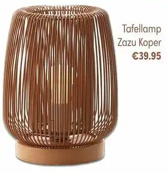 Baby & Tiener Tafellamp zazu koper aanbieding