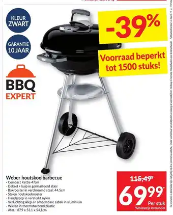 Weber houtskoolbarbecue