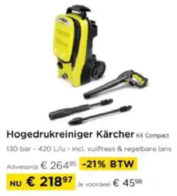 Molecule Hogedrukreiniger Kärcher aanbieding