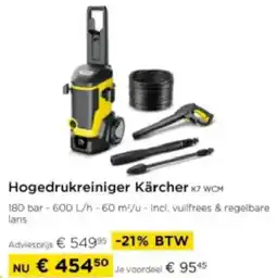 Molecule Hogedrukreiniger Kärcher K7 WCM aanbieding