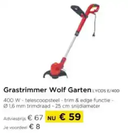 Molecule Grastrimmer Wolf Garten aanbieding