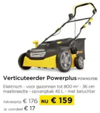 Molecule Verticuteerder Powerplus POWXG7516 aanbieding