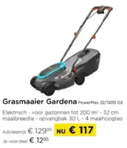 Molecule Grasmaaier Gardena PowerMax 32/1200 G2 aanbieding