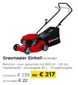 Molecule Grasmaaier Einhell GC-PM 40/1 aanbieding