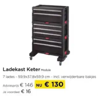 Molecule Ladekast Keter Module aanbieding