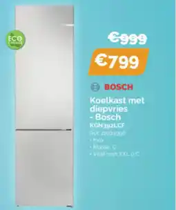 Krëfel Bosch koelkast met diepvries  KGN392LCF aanbieding