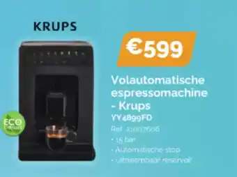 Krëfel Krups volautomatische espressomachine YY4899FD aanbieding