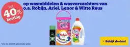 Bol.com Op wasmiddelen & wasverzachters van robijn ariel lenor & witte reus aanbieding