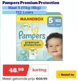 Bol.com Pampers premium protection aanbieding