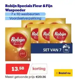 Bol.com Robijn specials fleur & fijn waspoeder aanbieding