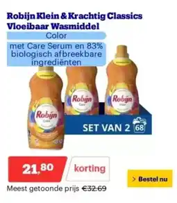 Bol.com Robijn klein & krachtig classics vloeibaar wasmiddel aanbieding