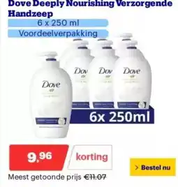 Bol.com Dove deeply nourishing verzorgende dove advanced care verzorgende handzeep aanbieding