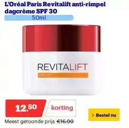 Bol.com L'Oréal Paris Revitalift anti-rimpel dagcrème SPF 30 aanbieding