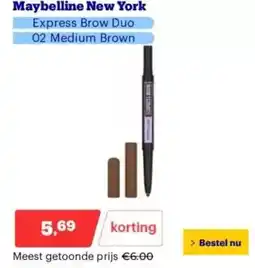 Bol.com Maybelline new york aanbieding