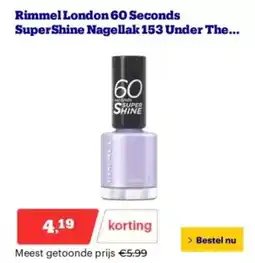 Bol.com Rimmel london 60 seconds supershine nagellak 153 under the aanbieding