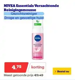 Bol.com NIVEA Essentials Verzachtende Reinigingsmousse aanbieding