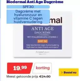 Bol.com Biodermal anti age dagcrème aanbieding