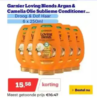 Bol.com Garnier loving blends argan & camelia olie sublieme conditioner aanbieding