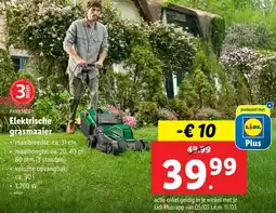 Lidl Elektrische grasmaaier aanbieding