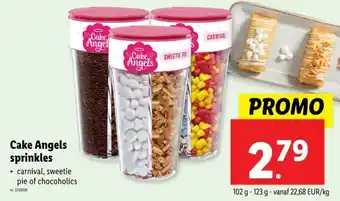 Lidl Cake Angels sprinkles aanbieding