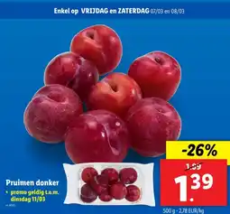 Lidl Pruimen donker aanbieding