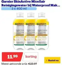 Bol.com Garnier SkinActive Micellair Reinigingswater bij Waterproof aanbieding