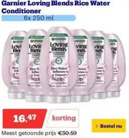 Bol.com Garnier Loving Blends Rice Water Conditioner aanbieding