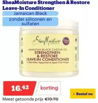 Bol.com SheaMoisture Strengthen & Restore Leave In Conditioner aanbieding