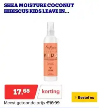 Bol.com Shea Moisture Coconut Hibiscus Kids aanbieding