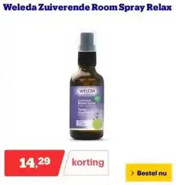 Bol.com Weleda Zuiverende Room Spray Relax aanbieding