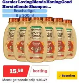 Bol.com Garnier Loving Blends Honing Goud Herstellende Shampoo aanbieding