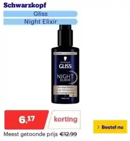 Bol.com Schwarzkopf Gliss Night Elixir aanbieding