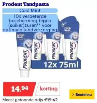 Bol.com Prodent Tandpasta aanbieding