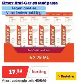 Bol.com Elmex Anti-Caries tandpasta aanbieding