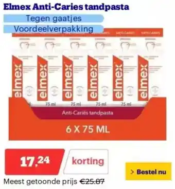 Bol.com Elmex Anti-Caries tandpasta aanbieding