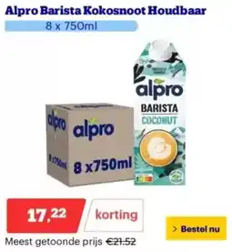 Bol.com Alpro Barista Kokosnoot Houdbaar aanbieding