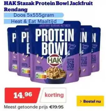 Bol.com Hak Stazak Protein Bowl Jackfruit Rendang aanbieding