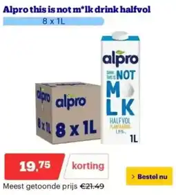 Bol.com Alpro This is not Milk drink halfvol aanbieding