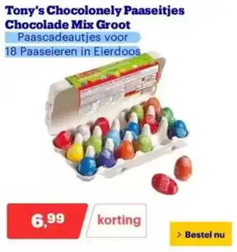 Bol.com Tony's Chocolonely Paaseitjes Chocolade Mix Groot aanbieding