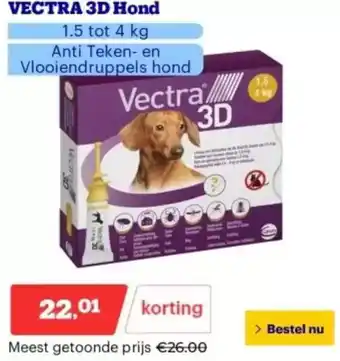 Bol.com Vectra 3D Hond aanbieding