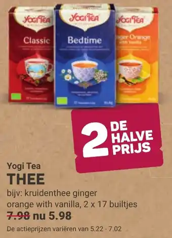 Ekoplaza Yogi Tea Thee aanbieding