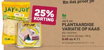 Ekoplaza Jay & Joy Plantaardige Variatie op Kaas aanbieding