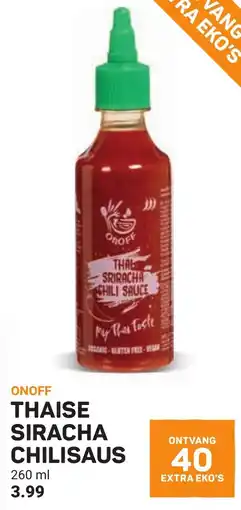 Ekoplaza Onoff Thaise Siracha Chilisaus aanbieding