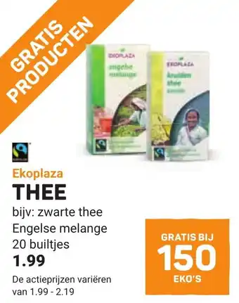 Ekoplaza Ekoplaza Thee aanbieding